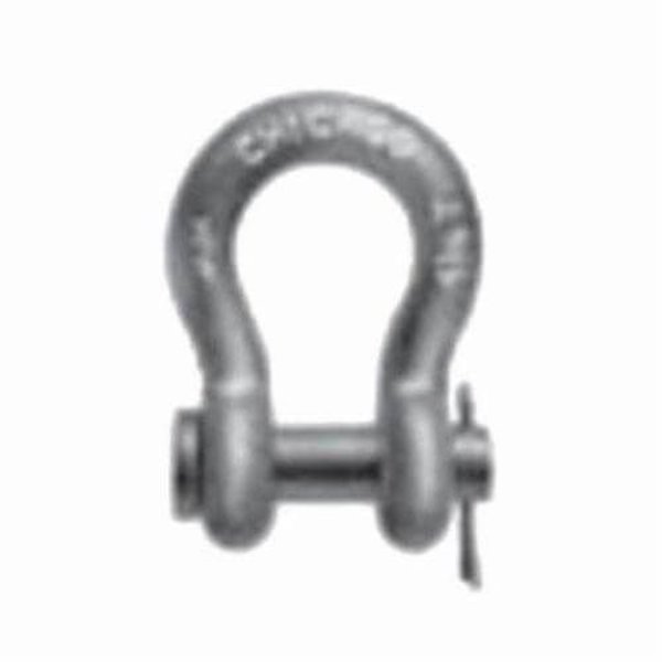 Chicago Hardware Class 1 Anchor Shackle, 2 Ton Load, 12 In, 58 In Round Pin, Hot Dipped Galvanized, 21130 7 21130 7